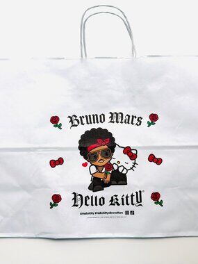 BRUNO MARS X HELLO KITTY EXCLUSIVE LE PAPER SHOPPING BAG
